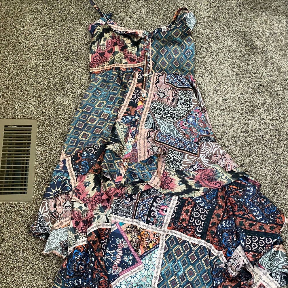 Women's high/low boho dress